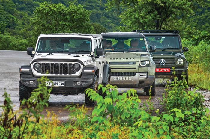 Land Rover Defender vs Mercedes G Class vs Jeep Wranger comparison